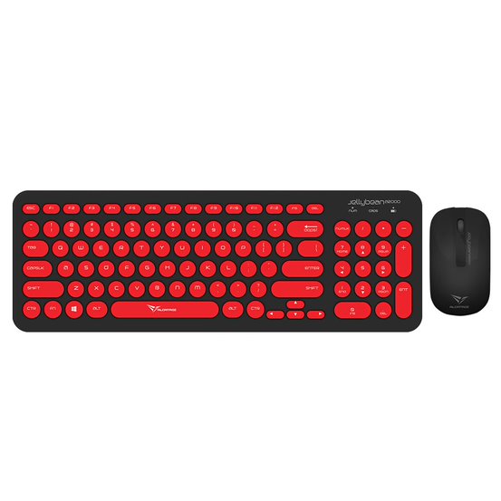 Alcatroz Jellybean U2000 Keyboard and Mouse - Black/Red