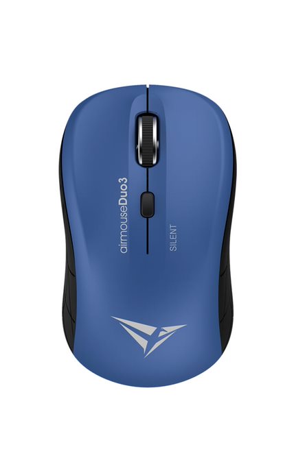 Alcatroz Airmouse Duo 3 Silent Wireless and Bluetooth Mouse - Black/Blue