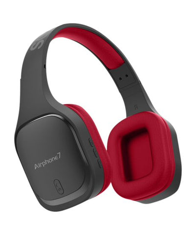 SonicGear Airphone 7 Bluetooth Headphones - Black/Maroon