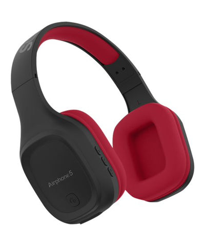 SonicGear Airphone 5 Bluetooth Headphones - Black/Maroon
