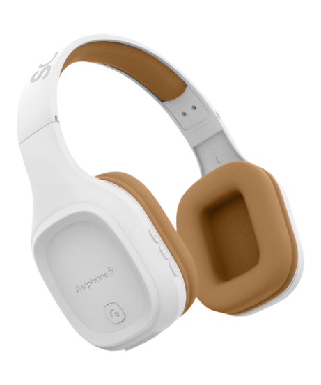 SonicGear Airphone 5 Bluetooth Headphones - White/Gold