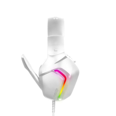 Alcatroz NeoX HP500-RGB Gaming Headset - White/Light Grey