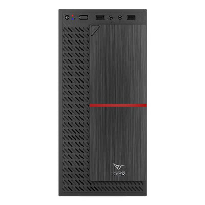 Alcatroz Azzura NeoX Micro-ATX Case  with Magnum Pro 225 PSU - Red