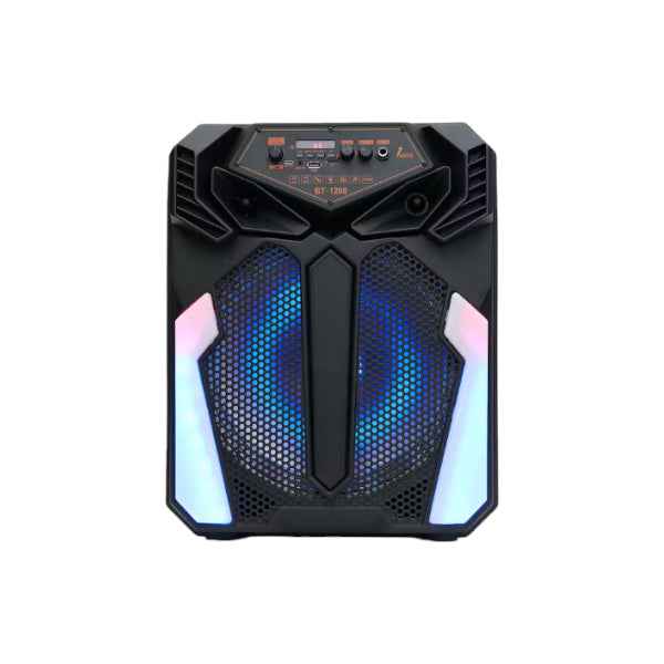 BT-1208 Bluetooth 12" Speaker W/Remote+Wireless Mic