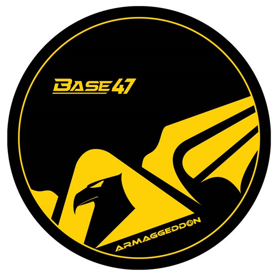 Armaggeddon Base-47 Wings Gaming Floor Mat - Yellow