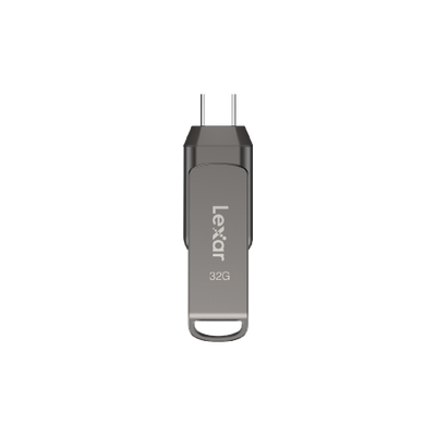 Lexar JumpDrive D400 32GB Dual Drive USB 3.1+Type-C Flash Drive