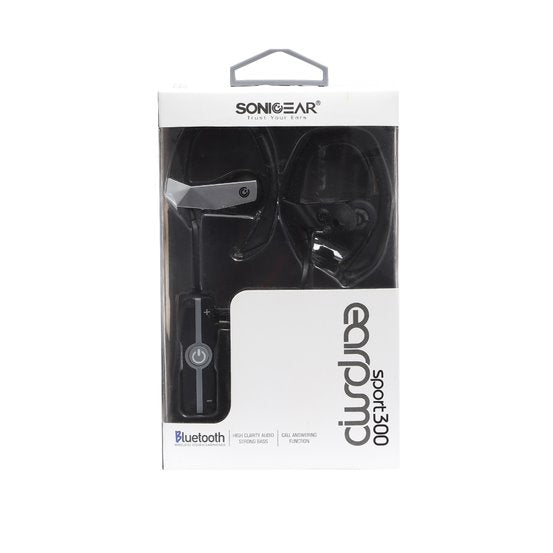 SonicGear Earpump Sport 300 Bluetooth Earphones - Black
