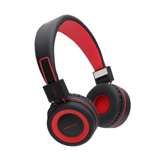 SonicGear Earpump Studio V Bluetooth Headphones - Black/Red