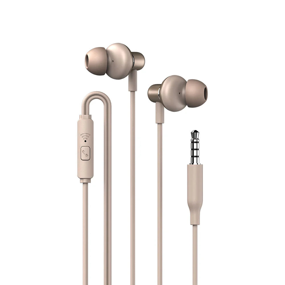 SonicGear Hyperbass Buds 1 XXL Driver Wired Earphones - Champagne