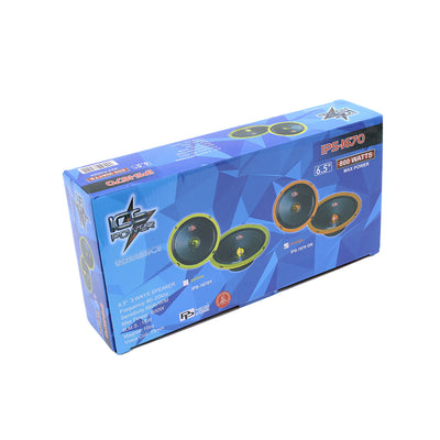 Ice Power IPS-1670BL 3Way 800W Orange 6.5" Bullet Speaker