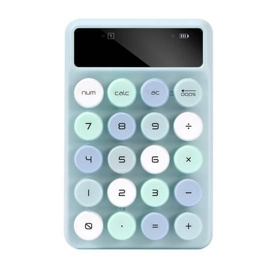 Alcatroz JellyBean Num A3 Bluetooth and Wireless Numpad - Aqua