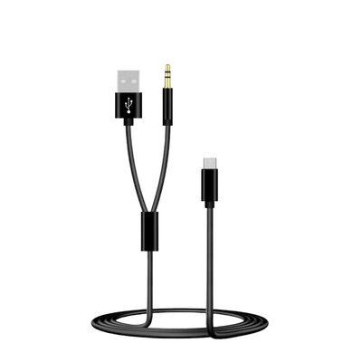 Kin KY-228 3.5mm+USB to Type-C Cable