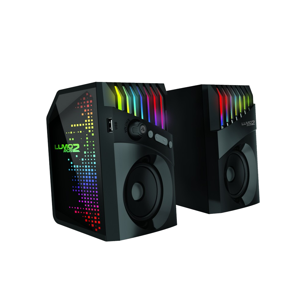 Armaggeddon Lumo 2 RGB 2.0 Stereo Bluetooth Gaming Speakers