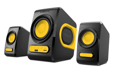 SonicGear Quatro V 2.1 USB Powered Speakers - Orange