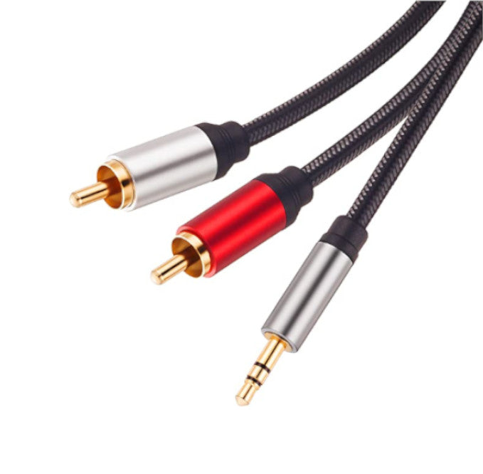 Andowl Q-HD721 Aux-2RCA Braided 3M Cable