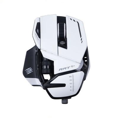 Mad Catz R.A.T. 6+ Wired Optical Gaming Mouse - White