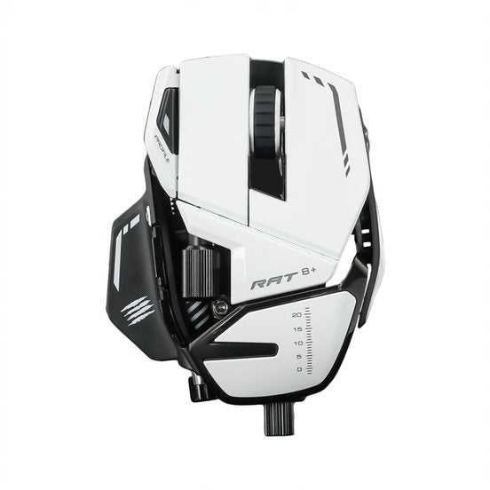 Mad Catz R.A.T. 8+ Wired Fully Adjustable Gaming Mouse - White