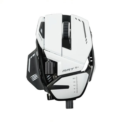 Mad Catz R.A.T. 8+ Wired Fully Adjustable Gaming Mouse - White