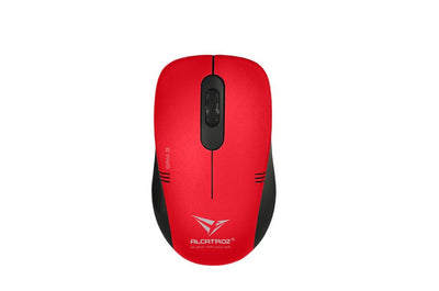 Alcatroz Stealth Air 3 Silent Wireless Mouse - Metallic Red
