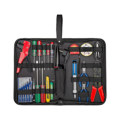 Goobay 20 Pcs Soldering Set and Tool Set in Handy Bag