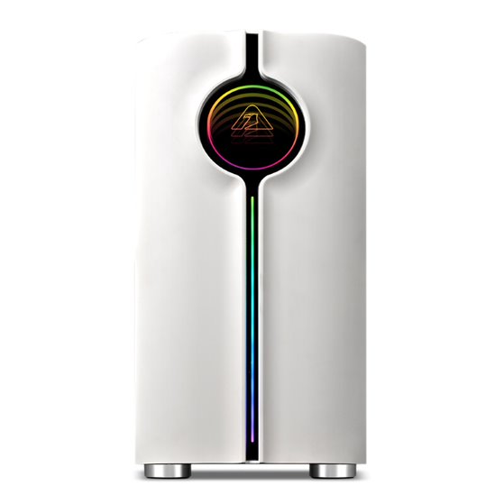 Armaggeddon Tron Holo-3 mATX Gaming Case - White