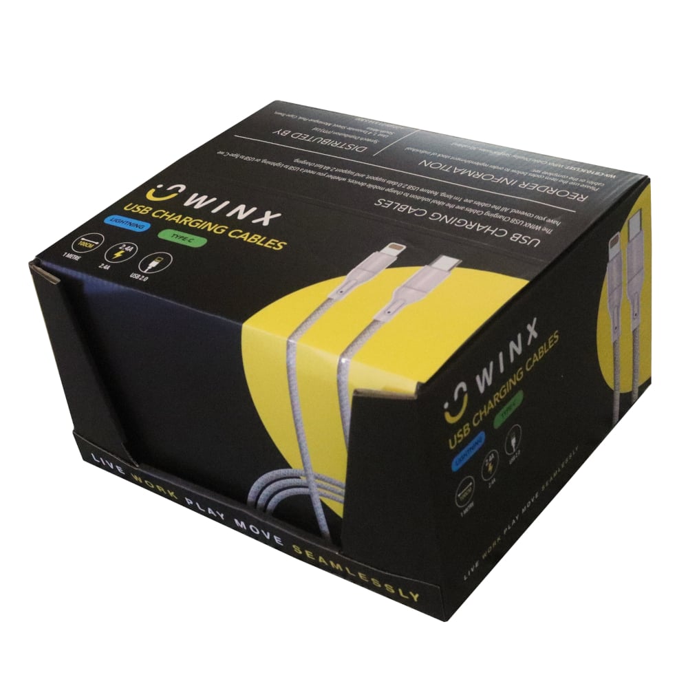 WINX USB to Type-C|Lightning Charging Cables