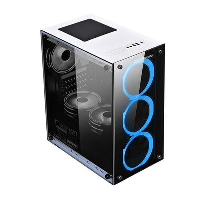 Armaggeddon Nimitz TR1100 MicroATX Case with Voltron Bronze 235FX PSU - White