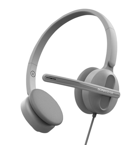 SonicGear Xenon 3U USB Headset with Mic - Dark Grey