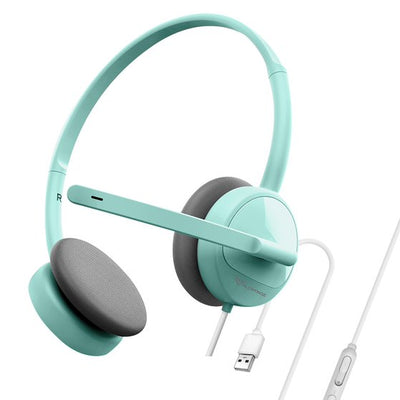 Alcatroz XP 1U USB Headset with Mic - Mint