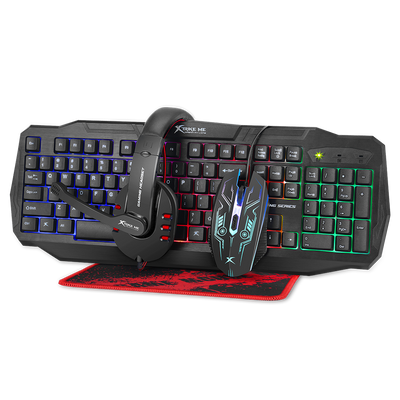 Xtrike CM-406 4in1 Gaming Combo Keyboard+Mouse+Mouse Pad+Headphones