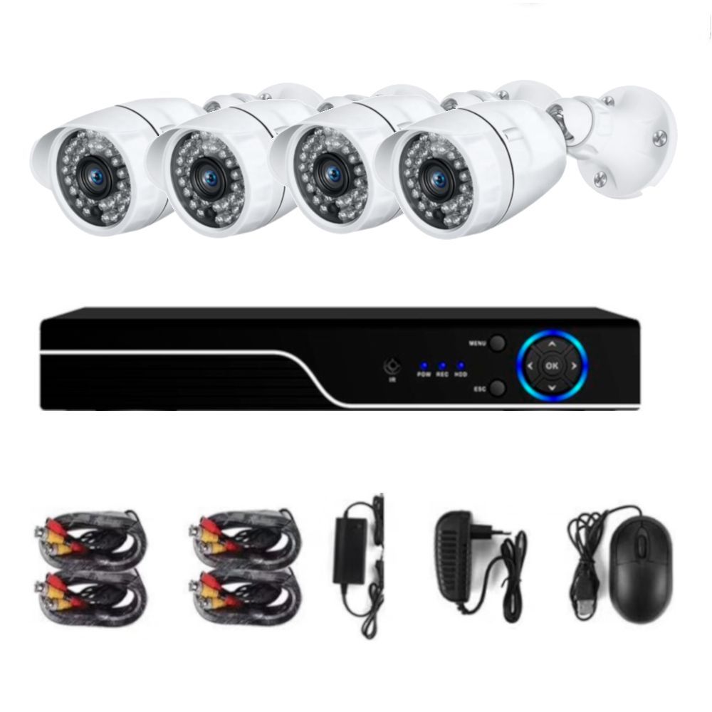 4Ch HD Combo Full CCTV Kit