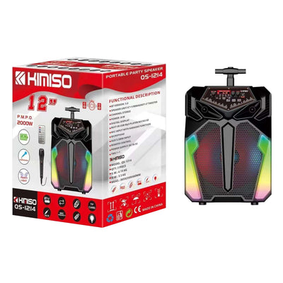 QS-1214 Bluetooth 12" Speaker W/Mic+Remote
