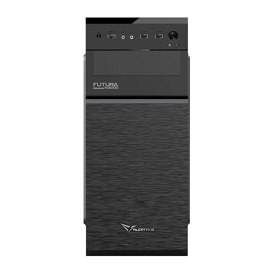 Alcatroz Futura Black N3000 ATX Case with Magnum Pro 225 PSU - Black
