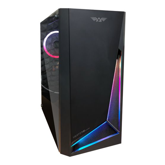 Armaggeddon Nimitz N5 Aurora Micro-ATX Gaming Case (No Fans) - Black