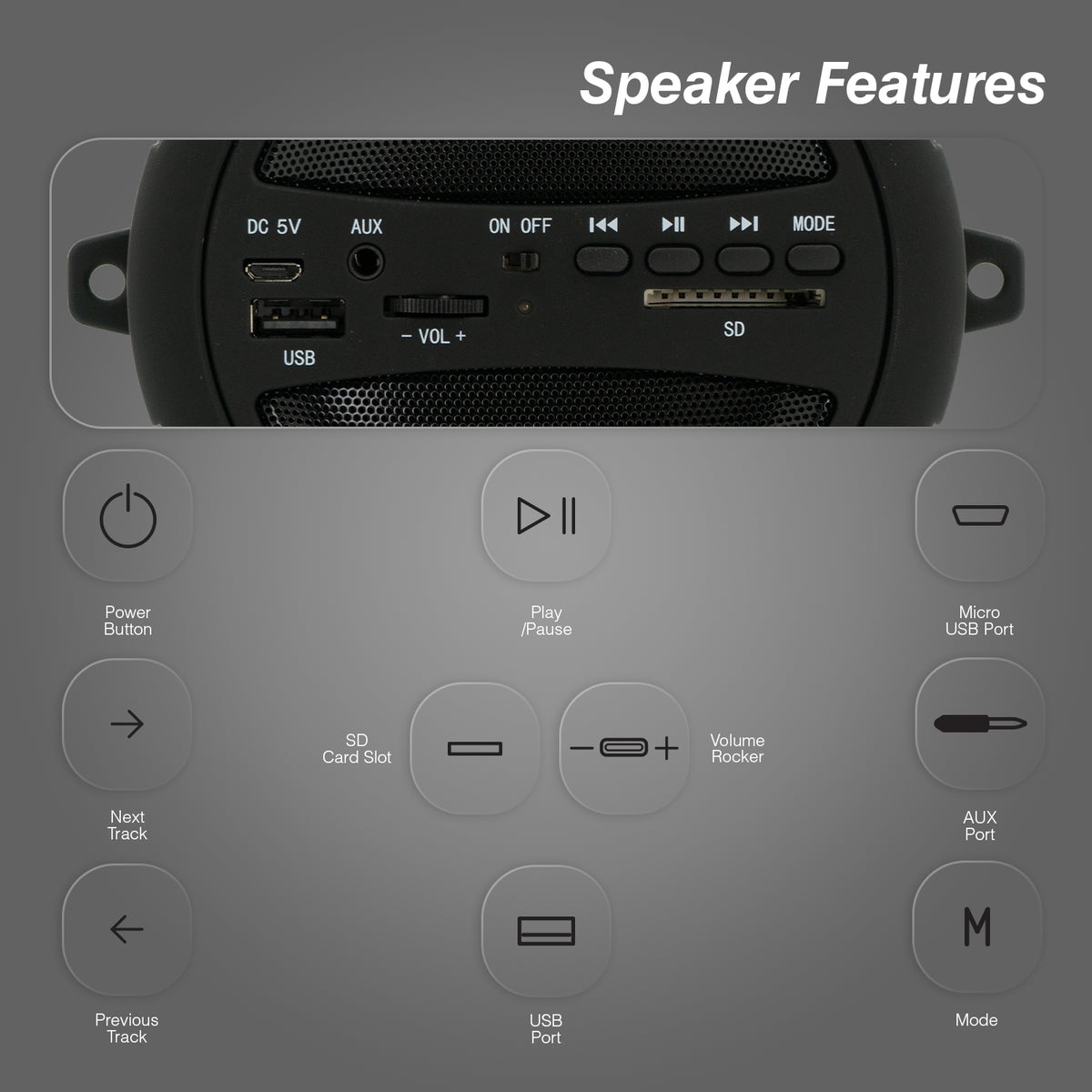 Volkano Bazooka Bluetooth Speaker