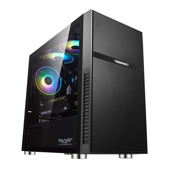 Armaggeddon Tesseract Core 2 Micro-ATX Gaming Case (No Fans)