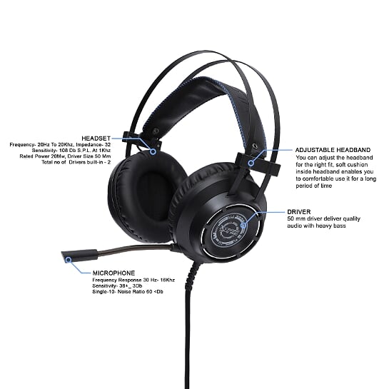 Alcatroz X-CRAFT HP 5 Pro Gaming Headset-3983