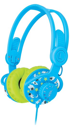 SonicGear Kinder 2 Child-Safe Stereo Headphones - Blue/Green