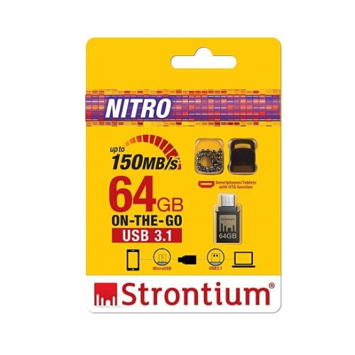 Strontium 64GB Nitro OTG USB 3.1 Flash Drive-3871