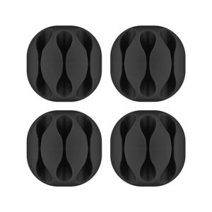 Goobay Cable Management 3 Slots 4-Piece Set - Black - Image 2