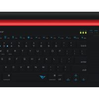 Alcatroz Xplorer Dock 2 Bluetooth Wireless Keyboard with Multi-Touch Trackpad – Black/Red