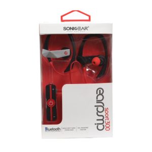 SonicGear Earpump Sport 300 Bluetooth Earphones - Black/Red - Image 6