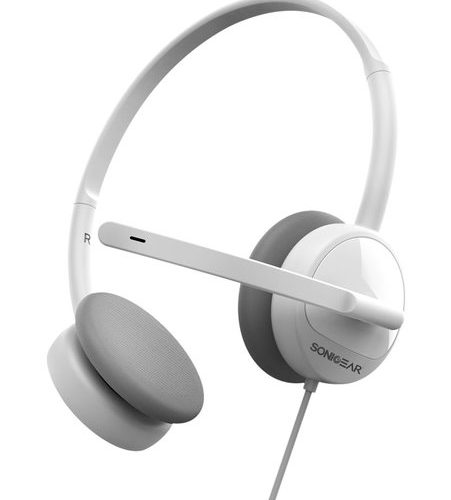 SonicGear Xenon 1U USB Headset with Mic – White