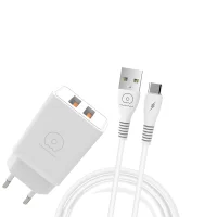 WUW-T55 3.1A 2USB Charger – Type-C