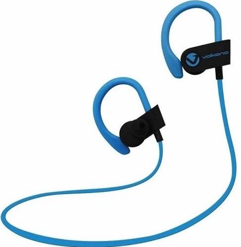 Volkano Race Series Bluetooth Sport Earhook Earphones – Blue