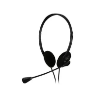 Volkano Headphones Stereo W/Mic Black