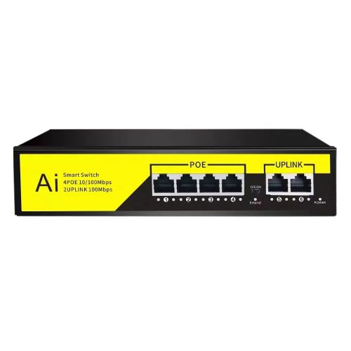 Andowl Q-JH09 6-Port 100M POE Smart Switch