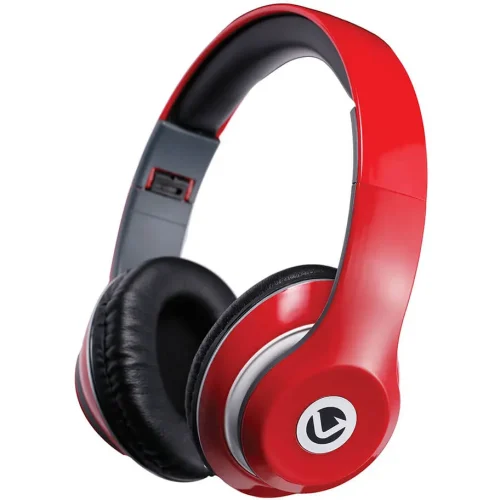 Volkano Falcon Series Wireless Bluetooth Headphones w/mic – Red