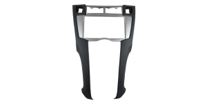 2010 - 2013 Toyota Yaris Silver Double Din Trimplate