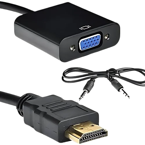 CONVERTER HDMI TO VGA W/AUDIO OUTPUT